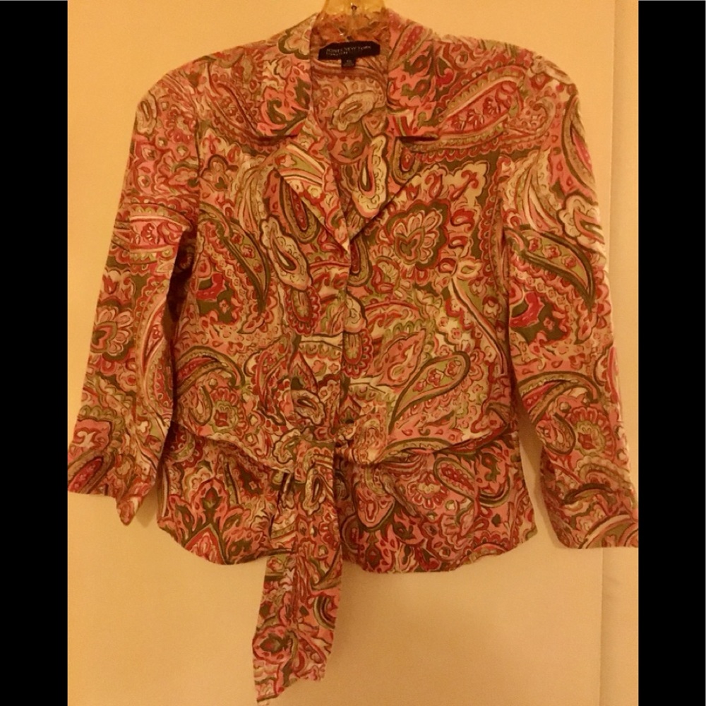 JONES NEW YORK SIGNATURE PETITES M PAISLEY PRINT